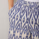 Rhona Trouser - Blue Ikat