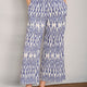 Rhona Trouser - Blue Ikat