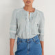 Riley Blouse - Green/Pink Check