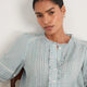 Riley Blouse - Green/Pink Check