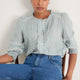Riley Blouse - Green/Pink Check