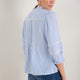 Riley Blouse - Blue/Ivory Stripe