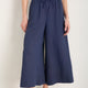 Romy Pull On Linen Culotte - Midnight