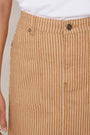 Rosalie Skirt - Tan Stripe