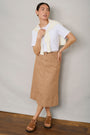 Rosalie Skirt - Tan Stripe