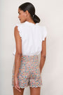 Ruby Scallop Short - Multi Floral
