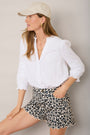 Ruby Scallop Short - Multi Leopard