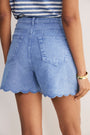 Ruby Soft Scallop Short - Washed Blue