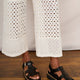 Rue Broderie Trouser - Ecru