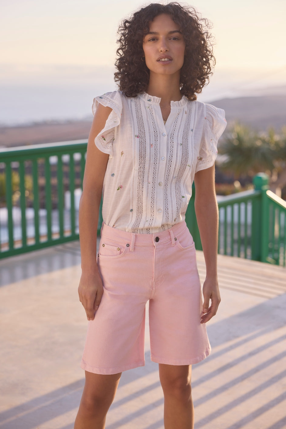 Lilia Bermuda Short - Candy Floss Pink