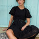 Fleurice Broderie Dress - Black