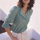 Frankie Blouse - Sage Green Broderie