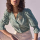 Frankie Blouse - Sage Green Broderie