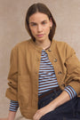Hallie Collarless Jacket - Toffee