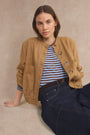 Hallie Collarless Jacket - Toffee