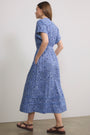 Angelique Dress - Chambray Blue Paisley Geo