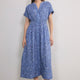 Angelique Dress - Chambray Blue Paisley Geo