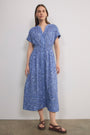 Angelique Dress - Chambray Blue Paisley Geo