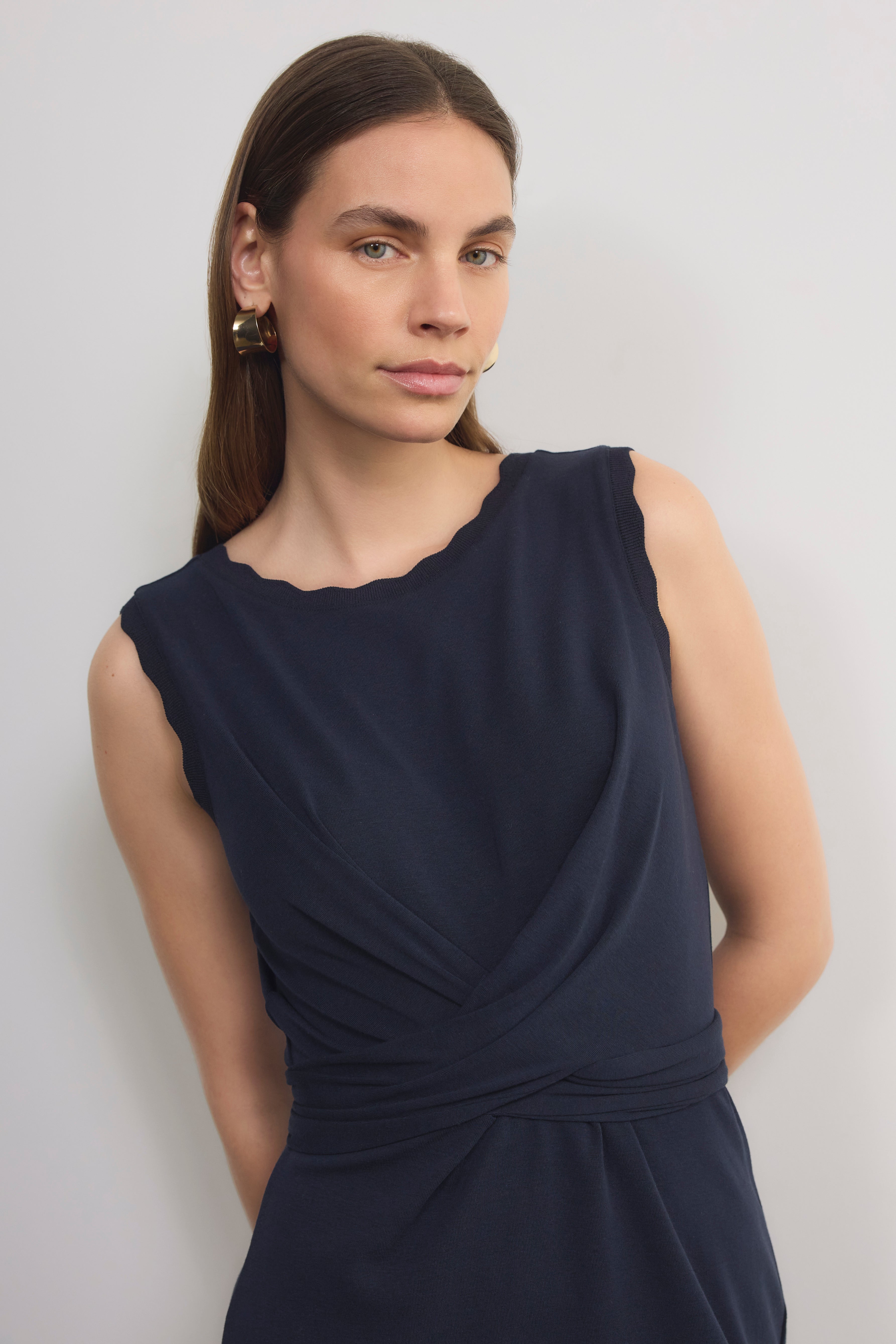 Anais Jersey Dress - Midnight