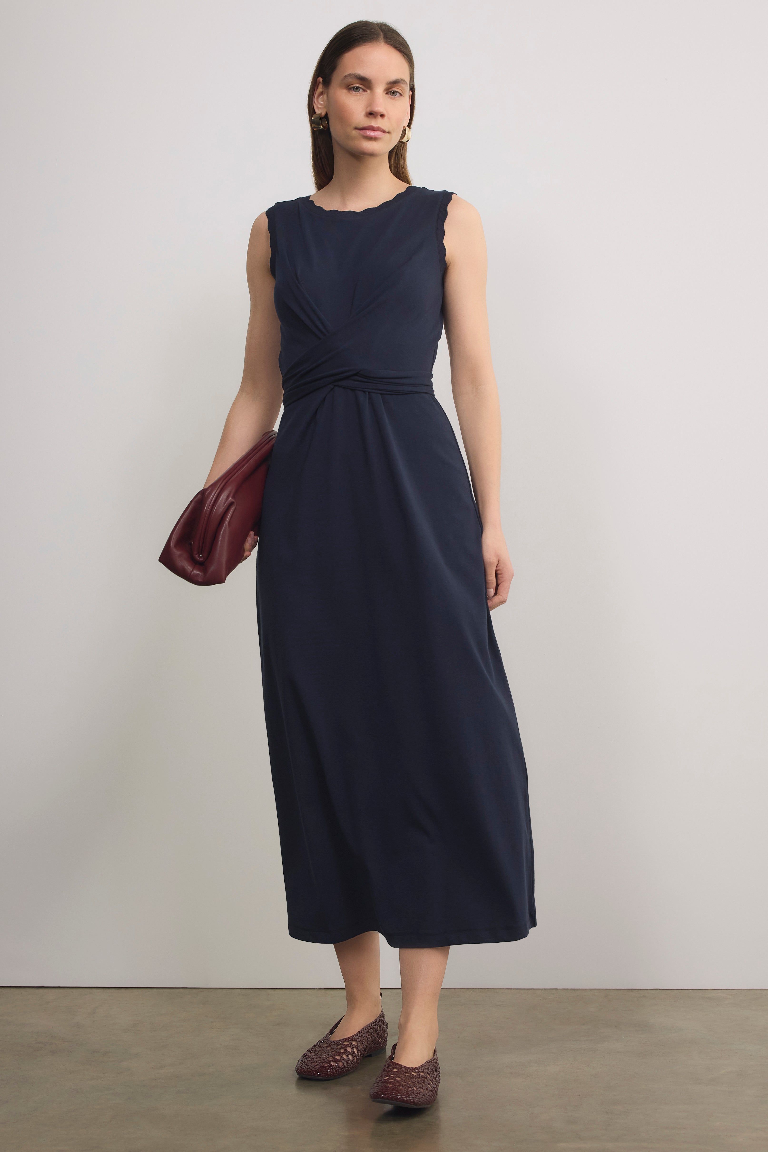 Anais Jersey Dress - Midnight