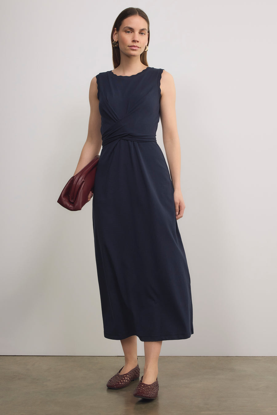 Anais Jersey Dress - Midnight