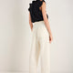 Sadie Barrel Leg Trouser - Ivory