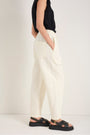 Sadie Barrel Leg Trouser - Ivory
