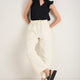 Sadie Barrel Leg Trouser - Ivory