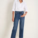 Saffie Straight Leg Jean - Mid Wash