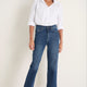 Saffie Straight Leg Jean - Mid Wash