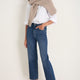 Saffie Straight Leg Jean - Mid Wash
