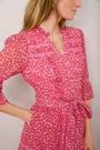 Samara Dress - Candy Pink Daisy Floral