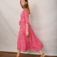 Samara Dress - Candy Pink Daisy Floral