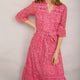 Samara Dress - Candy Pink Daisy Floral