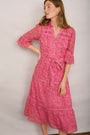 Samara Dress - Candy Pink Daisy Floral