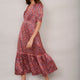 Saoirse Silk Dress - Pink Floral