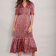 Saoirse Silk Dress - Pink Floral