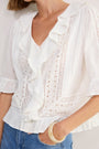 Saskia Blouse - White