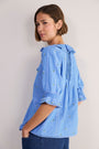 Scarlet Blouse - Chambray Embroidered