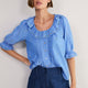 Scarlet Blouse - Chambray Embroidered
