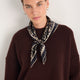 Serena Silk Scarf - Brown Leopard