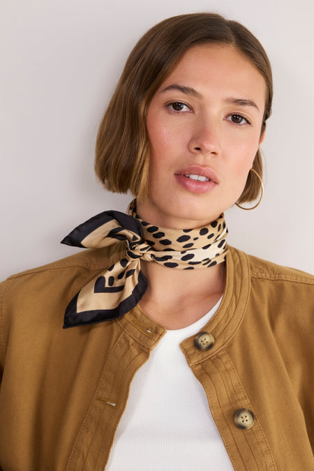 Serena Silk Scarf - Cheetah