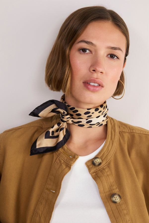 Serena Silk Scarf - Cheetah