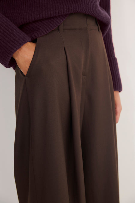 Sheila Wool Culotte - Chocolate