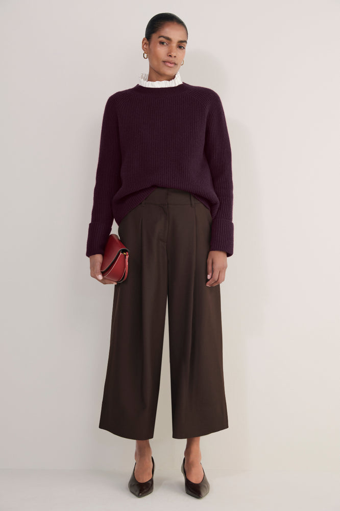 Sheila Wool Culotte - Chocolate