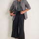 Sheila Wool Culotte Trouser - Black