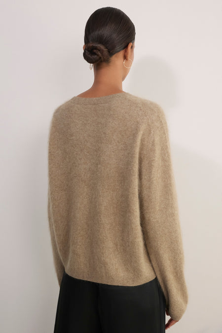 Sienna Brushed Jumper - Oat