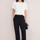 Sienna Split Hem Trouser - Black