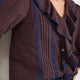 Sierra Blouse - Midnight/Cocoa Check