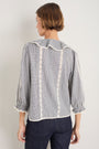 Sierra Blouse - Midnight/Ivory Check